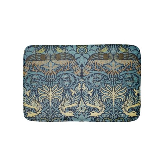 William Morris Pauw en Draak geweven ontwerp Badmat (Voorkant)