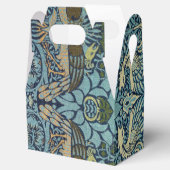 William Morris Pauw en Draak Geweven Ontwerp Bedankdoosjes (Geopend)