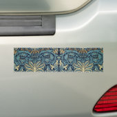 William Morris Pauw en Draak geweven ontwerp Bumpersticker (Op auto)