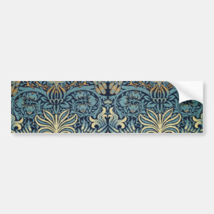 William Morris Pauw en Draak geweven ontwerp Bumpersticker