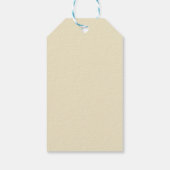 William Morris Pauw en Draak geweven ontwerp Cadeaulabel (Achterkant)
