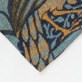 William Morris Pauw en Draak Geweven Ontwerp Fleece Deken (Hoek)