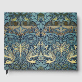 William Morris Pauw en Draak geweven ontwerp Gastenboek (Voorkant)