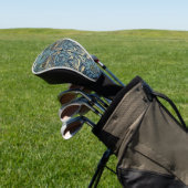 William Morris Pauw en Draak Geweven Ontwerp Golfheadcover (Insitu)