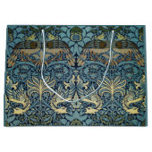 William Morris Pauw en Draak geweven ontwerp Groot Cadeauzakje (Voorkant)