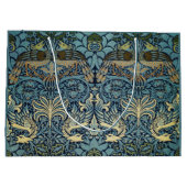 William Morris Pauw en Draak geweven ontwerp Groot Cadeauzakje (Achterkant)