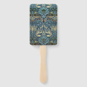 William Morris Pauw en Draak geweven ontwerp Handwaaier (Achterkant)