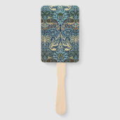 William Morris Pauw en Draak geweven ontwerp Handwaaier (Voorkant)