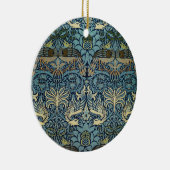 William Morris Pauw en Draak geweven ontwerp Keramisch Ornament (Rechts)