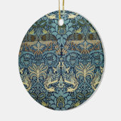 William Morris Pauw en Draak geweven ontwerp Keramisch Ornament (Links)
