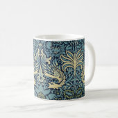 William Morris Pauw en Draak geweven ontwerp Koffiemok (Voorkant rechts)