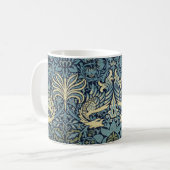 William Morris Pauw en Draak geweven ontwerp Koffiemok (Voorkant links)