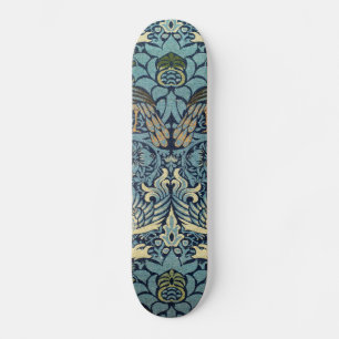 William Morris Pauw en Draak Geweven Ontwerp Persoonlijk Skateboard