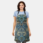William Morris Pauw en Draak geweven ontwerp Schort (Gedragen)