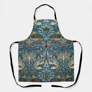 William Morris Pauw en Draak geweven ontwerp Schort