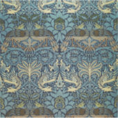 William Morris Pauw en Draak geweven ontwerp Sticker (Voorkant)