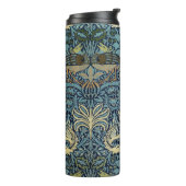 William Morris Pauw en Draak geweven ontwerp Thermosbeker (Gedraaid links)