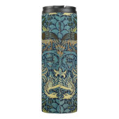 William Morris Pauw en Draak geweven ontwerp Thermosbeker (Achterkant)