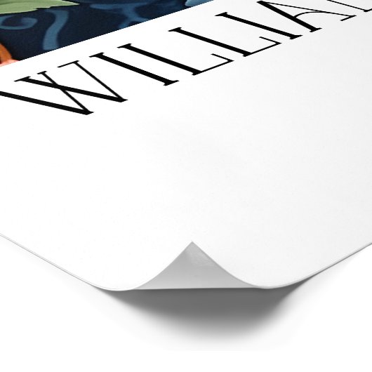 William Morris  Peach en Blossom Poster (Hoek)