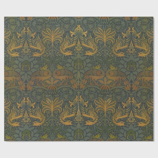 William Morris  Peacock and Dragon Cadeaupapier (Vlak)
