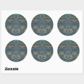 William Morris Peacock and Dragon Ronde Sticker (Vel)
