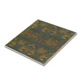 William Morris  Peacock and Dragon Tegeltje (Zijkant)