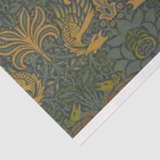 William Morris  Peacock and Dragon Tissuepapier (Detail)