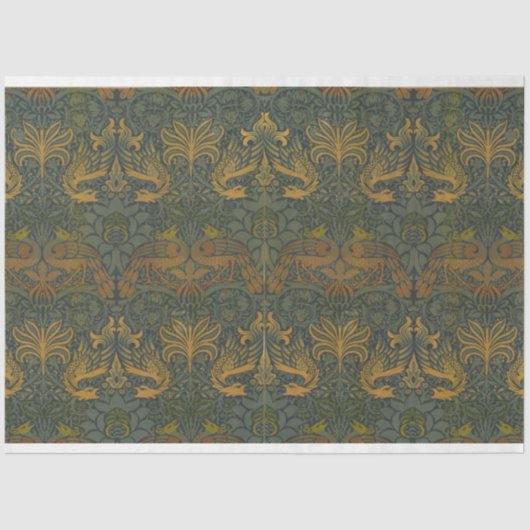 William Morris  Peacock and Dragon Tissuepapier (Voorkant)