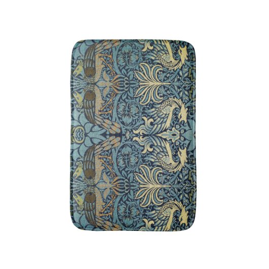William Morris Peacock and Dragon Woven Design Badmat (Voorkant Verticaal)