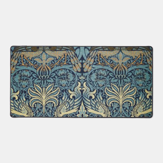 William Morris Peacock and Dragon Woven Design Bureaumat (Voorkant)