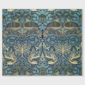 William Morris Peacock and Dragon Woven Design Cadeaupapier (Vlak)