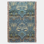 William Morris Peacock and Dragon Woven Design Deken (Voorkant Verticaal)