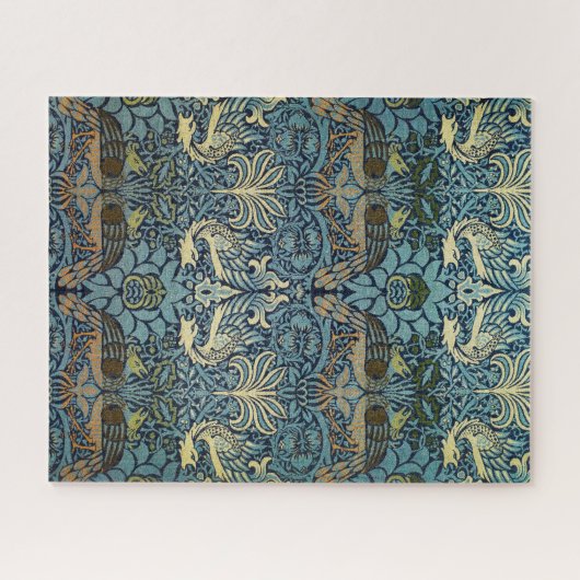 William Morris Peacock and Dragon Woven Design Legpuzzel (Horizontaal)
