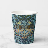 William Morris Peacock and Dragon Woven Design Papieren Bekers (Achterkant)