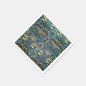 William Morris Peacock and Dragon Woven Design Servet (Hoek)