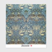 William Morris Peacock and Dragon Woven Design Sticker (Vel)