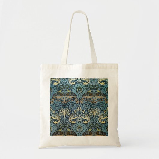 William Morris Peacock and Dragon Woven Design Tote Bag (Voorkant)