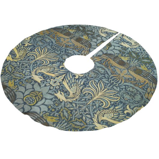 William Morris Peacock Dragon Classic Kerstboom Rok (Gekanteld)