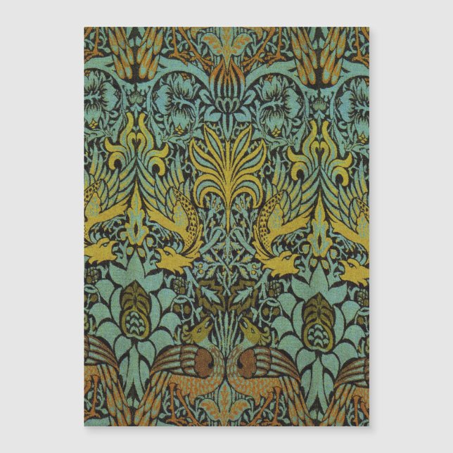 William Morris Peacock Dragon Wallpaper (Voorkant)