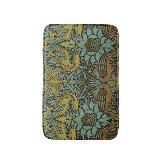 William Morris Peacock Dragon Wallpaper Badmat (Voorkant Verticaal)