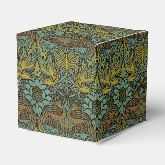 William Morris Peacock Dragon Wallpaper Bedankdoosjes (Achterkant)