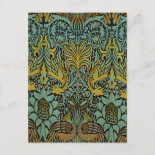 William Morris Peacock Dragon Wallpaper Briefkaart