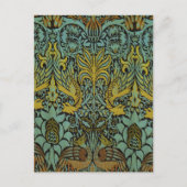William Morris Peacock Dragon Wallpaper Briefkaart (Voorkant)