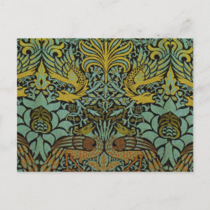 William Morris Peacock Dragon Wallpaper Briefkaart