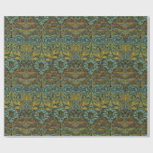 William Morris Peacock Dragon Wallpaper Cadeaupapier (Vlak)