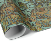 William Morris Peacock Dragon Wallpaper Cadeaupapier (Rol Hoek)