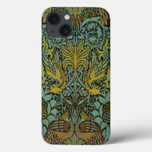 William Morris Peacock Dragon Wallpaper iPhone 13 Hoesje
