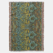 William Morris Peacock Dragon Wallpaper Deken (Voorkant Verticaal)