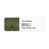 William Morris Peacock Dragon Wallpaper Etiket (Voorkant)