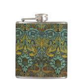 William Morris Peacock Dragon Wallpaper Heupfles (Voorkant)